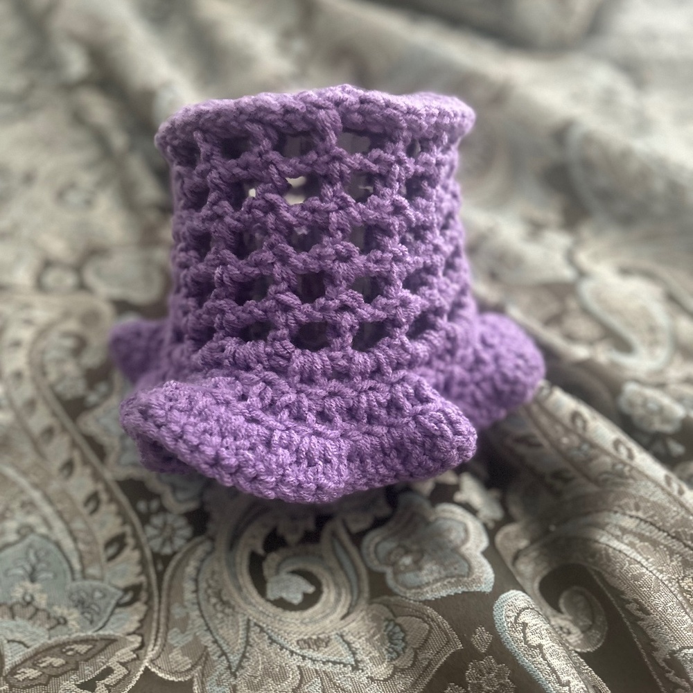 Crochet Mesh bucket hat
